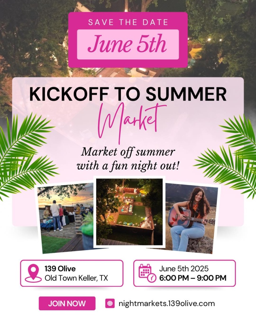 Live music during 139 Olive Night Market in Keller